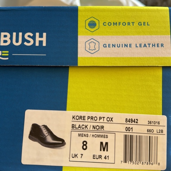 NIB NUNN BUSH KORE MENS Pro Plain Toe Oxford, Kore slip resistant technology - Picture 8 of 9